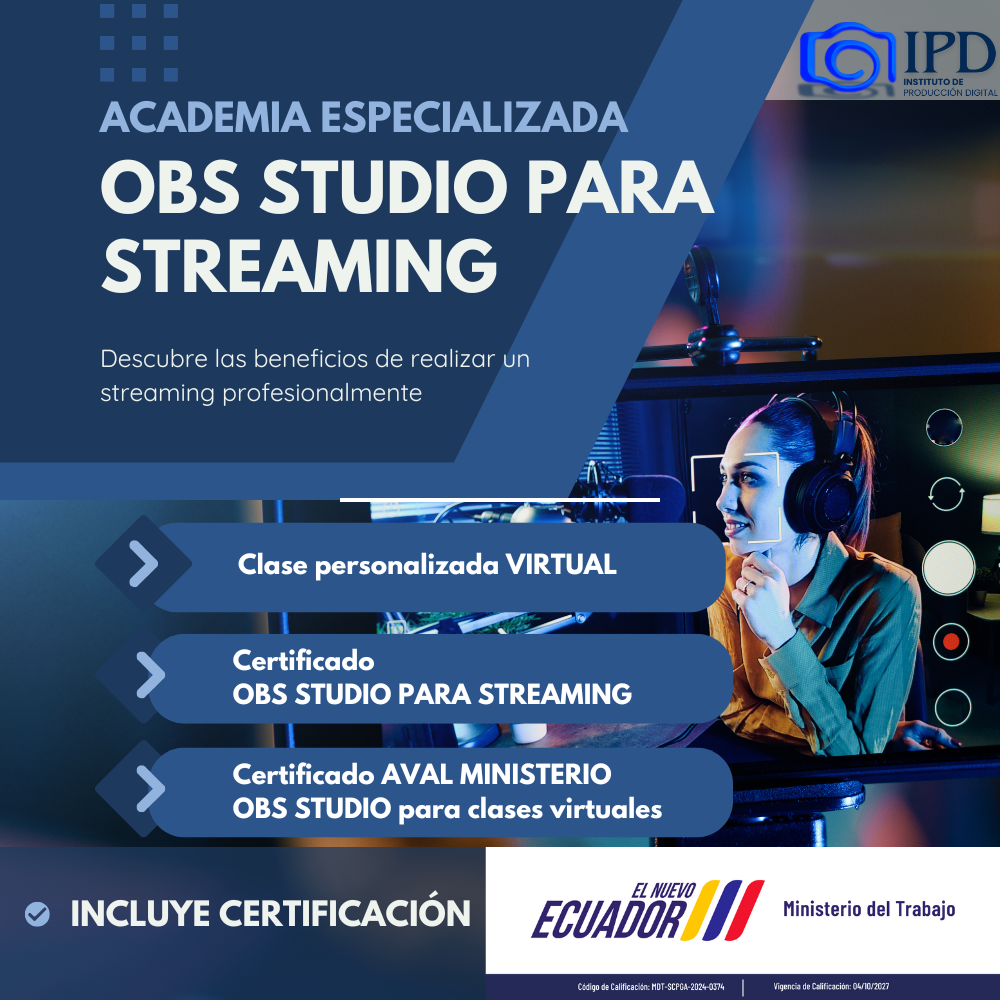 OBS STUDIO para transmitir en vivo